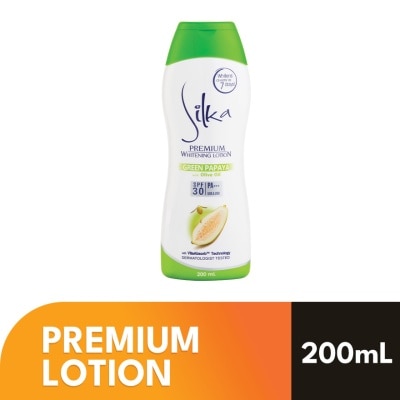 SILKA Premium Whitening Lotion Green Papaya With Olive Oil 200ml