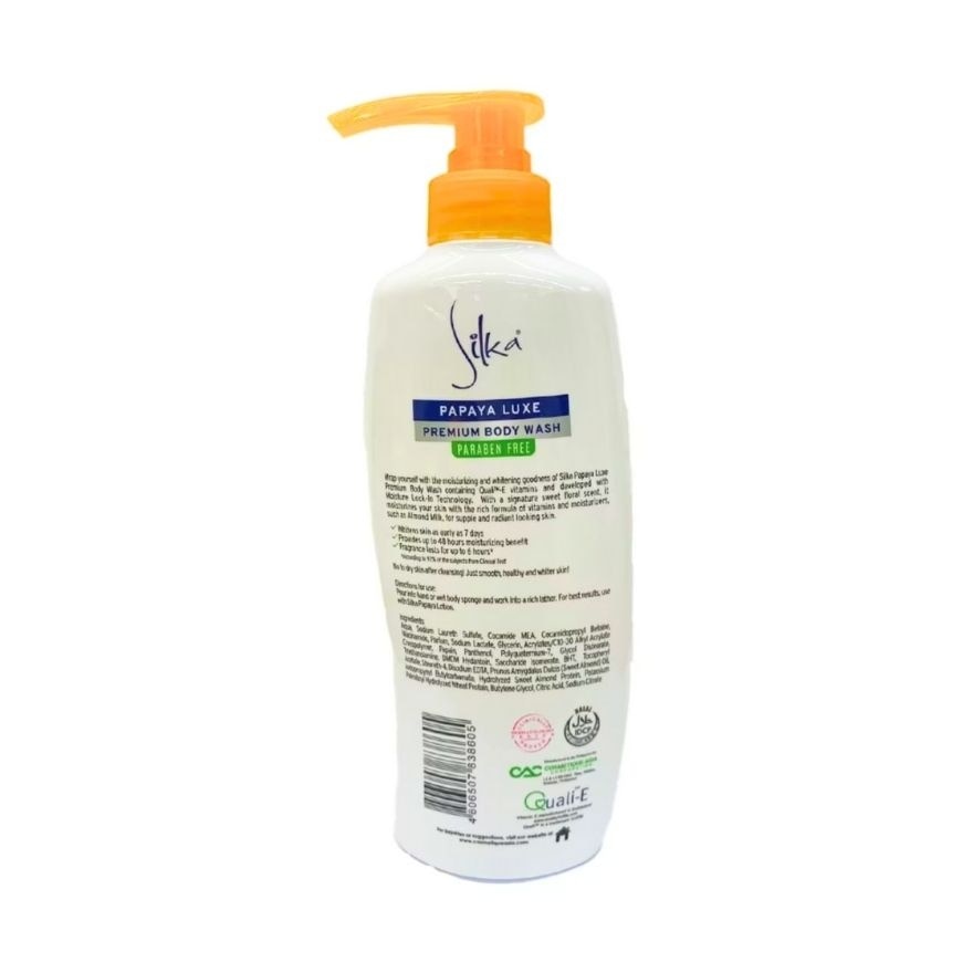 SILKA Papaya Luxe Body Wash 500ml