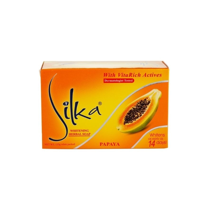 SILKA Whitening Herbal Soap Enriched with Vitamin E 135g