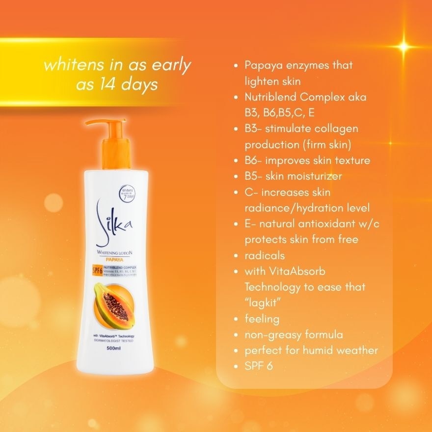 Whitening Lotion Papaya SPF6 500ml