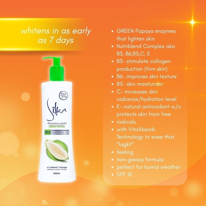 SILKA Green Papaya Lotion 500ml
