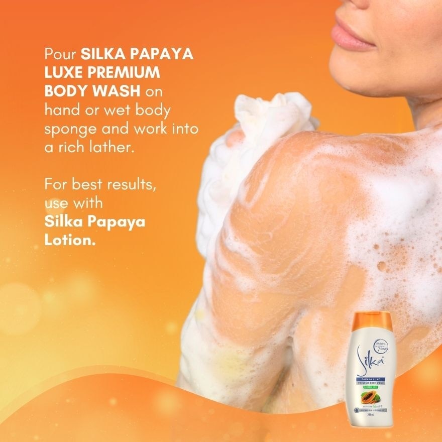 SILKA Papaya Luxe Body Wash 200ml