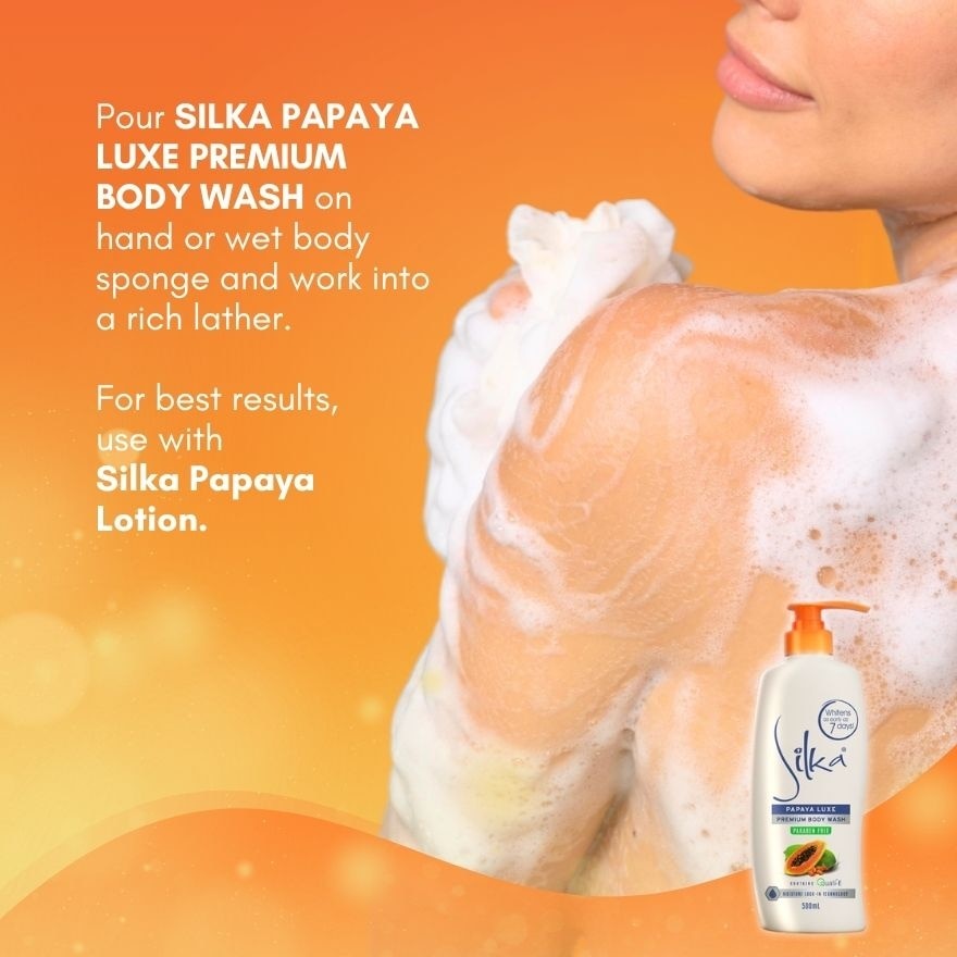 SILKA Papaya Luxe Body Wash 500ml