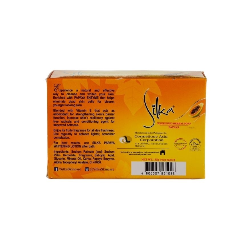 SILKA Whitening Herbal Soap Enriched with Vitamin E 135g