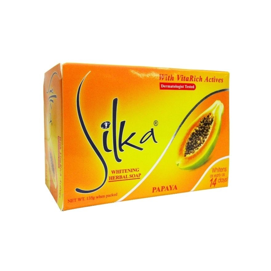SILKA Whitening Herbal Soap Enriched with Vitamin E 135g