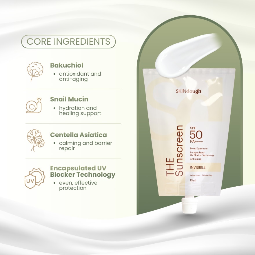 SKINDOUGH The Sunscreen Invisible 15ml image