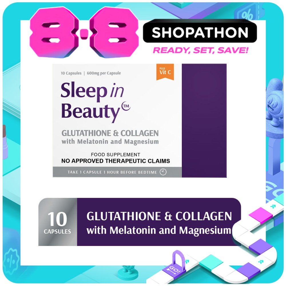 SLEEP IN BEAUTY, SLEEP IN BEAUTY Glutathione And Collage Food Supplement 10 Capsule