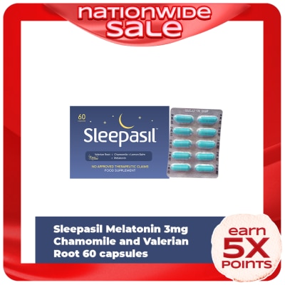 SLEEPASIL SLEEPASIL SLEEPASIL Melatonin Chamomile And Valerian Root Sold Per Piece