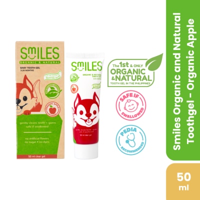 SMILES BABY SMILES BABY Organic & Natural Tooth Gel 3-24 Months Clear Gel 50ml