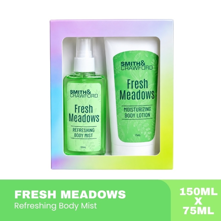 SMITH AND CRAWFORD Fresh Meadows Lotion Mist Gift Set 75ml and 150ml image
