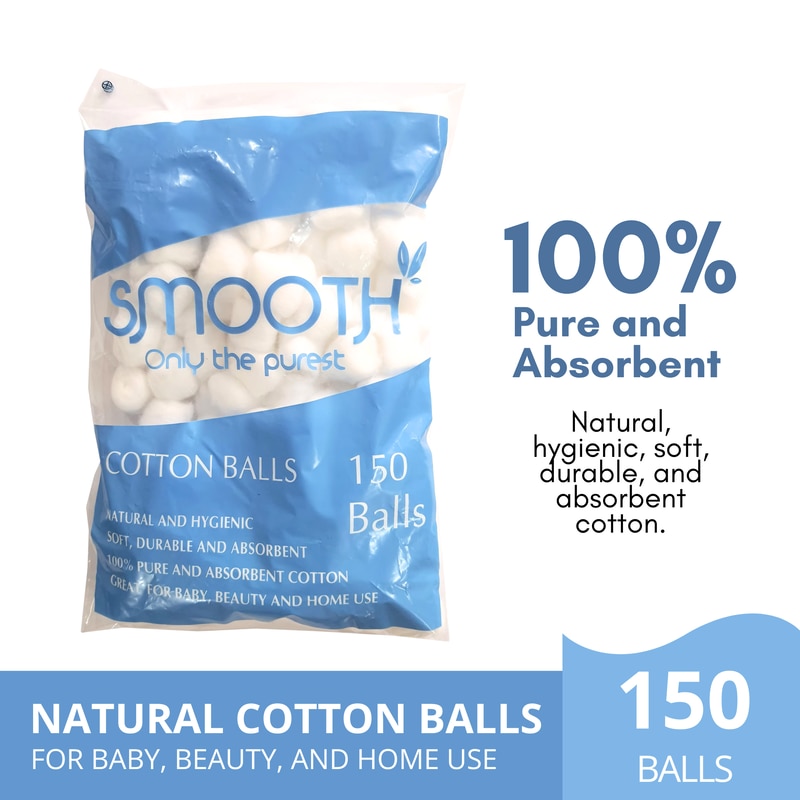 Only the Purest Cotton Balls 150s