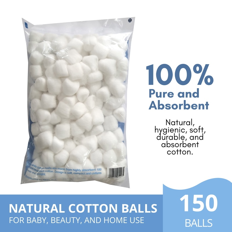 Only the Purest Cotton Balls 150s