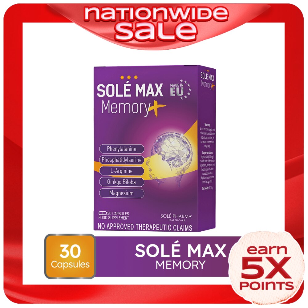 Solemax Memory Plus 30 Capsules