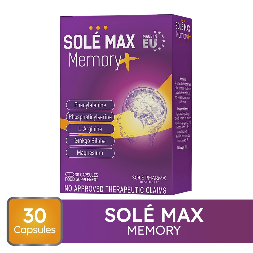 Solemax Memory Plus 30 Capsules