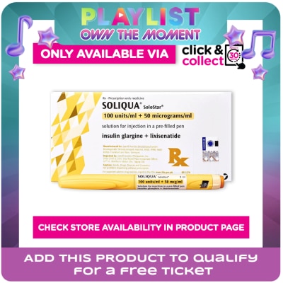SOLIQUA - Insulin Glargine 100 Units/mL + Lixisenatide 50 mcg/mL [PRESCRIPTION REQUIRED] Available In Click & Collect Express Only