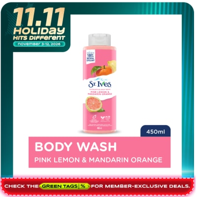 ST IVES Exfoliating Body Wash Pink Lemon and Mandarin Orange 16OZ image
