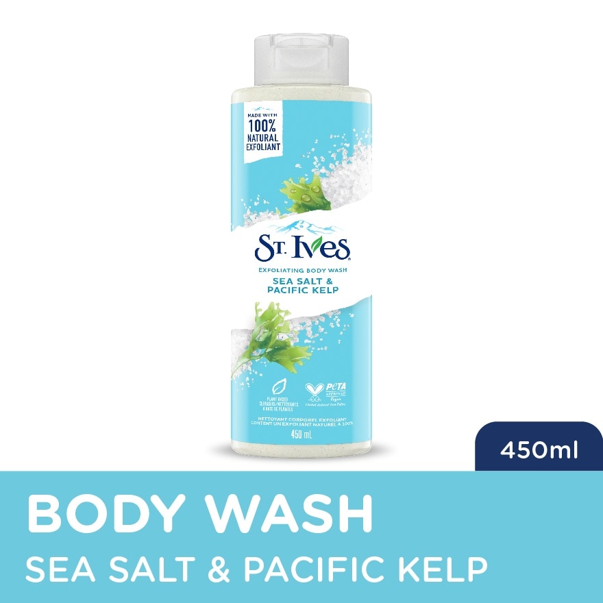 St. Ives Exfoliating Body Wash Sea Salt & Pacific Kelp 16OZ