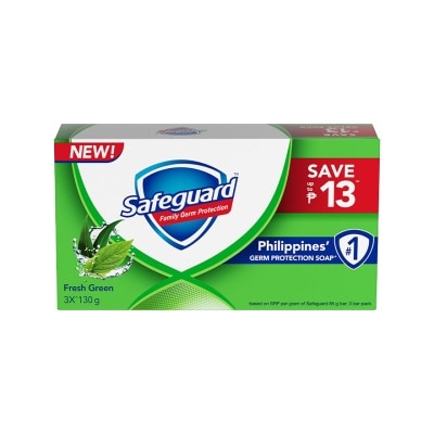 SAFEGUARD SAFEGUARD Fresh Green Tripid Bar Soap 125g