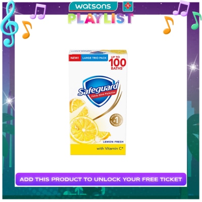 SAFEGUARD SAFEGUARD Lemon Fresh Bar Soap 115gx3 Value Pack