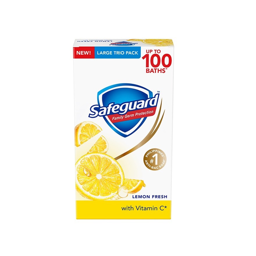 SAFEGUARD Lemon Fresh Bar Soap 115gx3 Value Pack