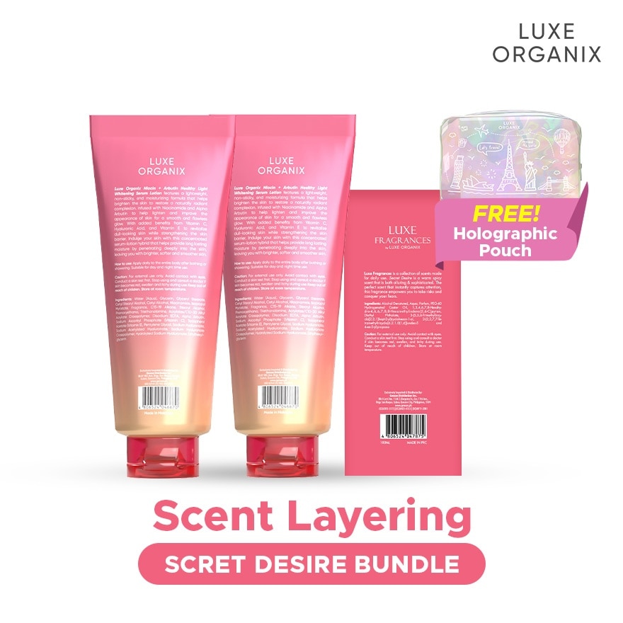LUXE ORGANIX Scent Layering Secret Desire Bundle