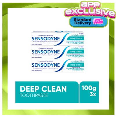SENSODYNE Sensodyne Deep Clean Toothpaste 100g Pack of 3 image