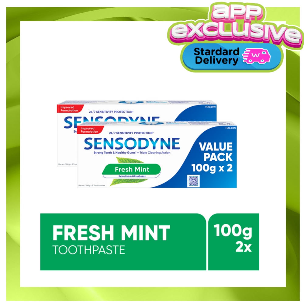 Sensodyne Fresh Mint Toothpaste 100g Pack of 4 image