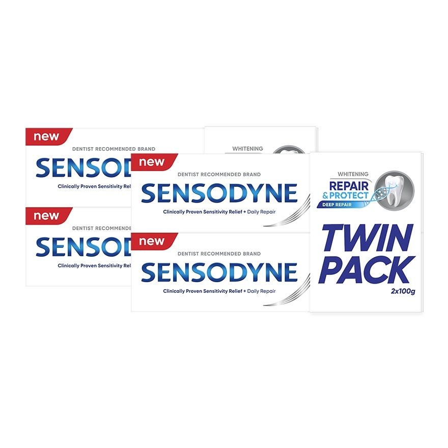 Sensodyne Repair and Protect Whitening Toothpaste 100g Pack of 4 image