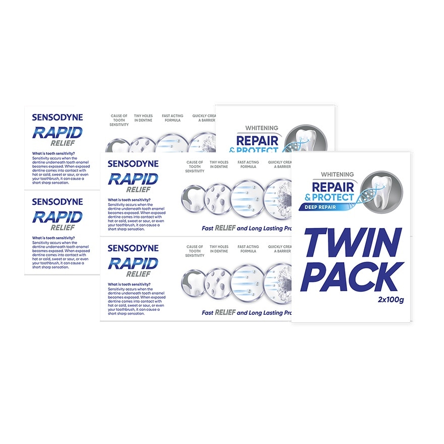 Sensodyne Repair and Protect Whitening Toothpaste 100g Pack of 4 image