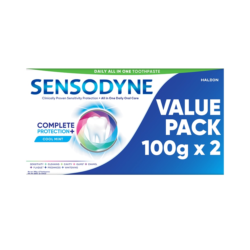 SENSODYNE Toothpaste Complete Protection Cool Mint Value Pack 100g x 2s