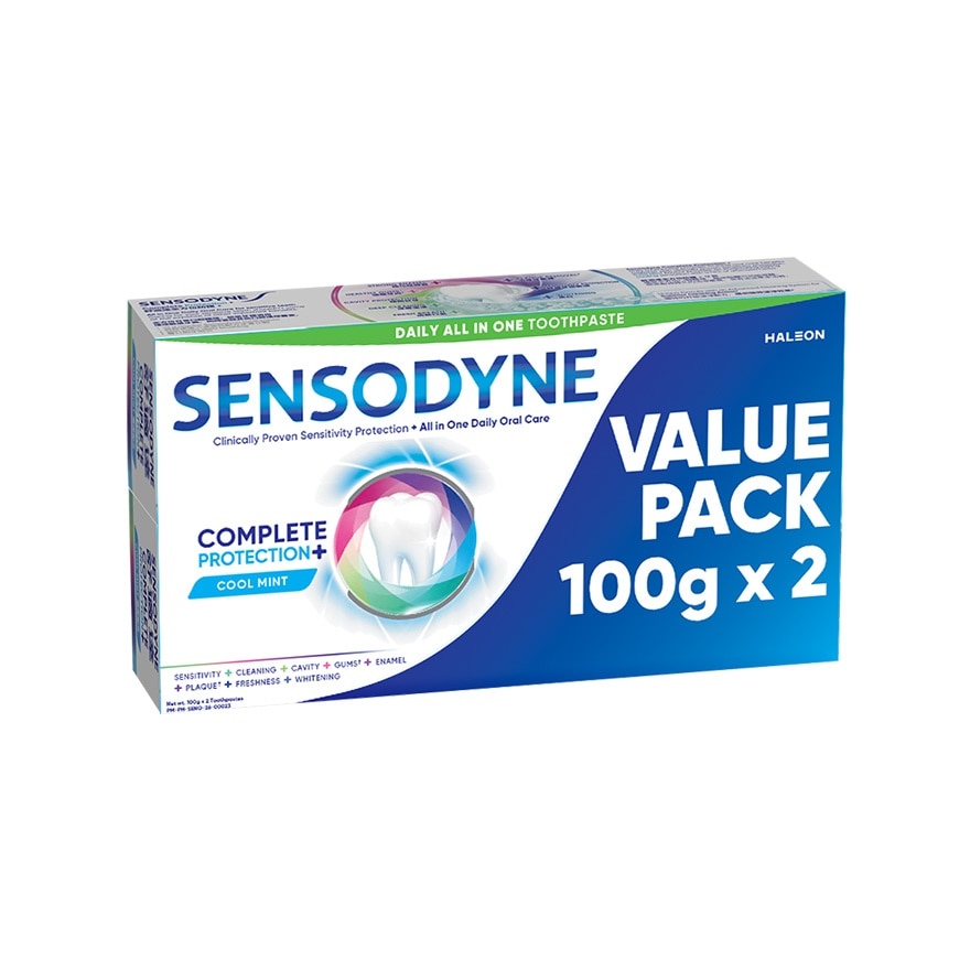 SENSODYNE Toothpaste Complete Protection Cool Mint Value Pack 100g x 2s