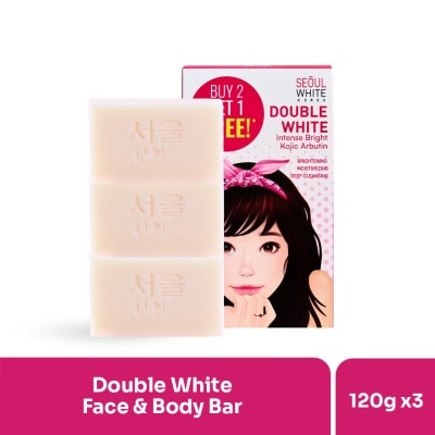SEOUL WHITE Double White Whitening Soap with White Strawberry 120g BUY 2 GET 1 FREE