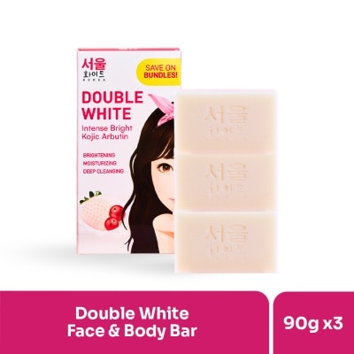 SEOUL WHITE Korea Double White Whitening Soap Triple Pack