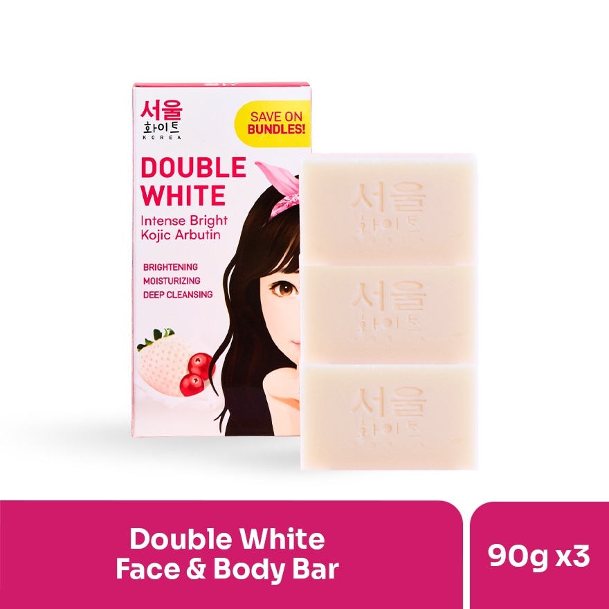 Korea Double White Whitening Soap Triple Pack