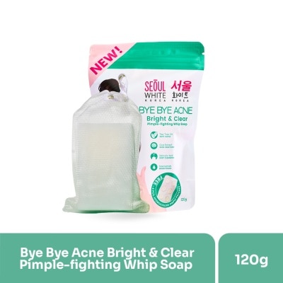 SEOUL WHITE Bye Bye Acne Bright and Clear Pimple-fightning Whip Soap 120g
