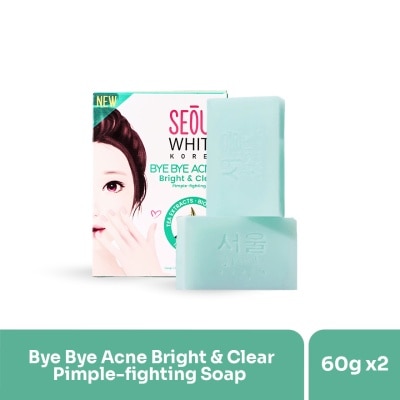 SEOUL WHITE Bye Bye Acne Soap 60g x 2