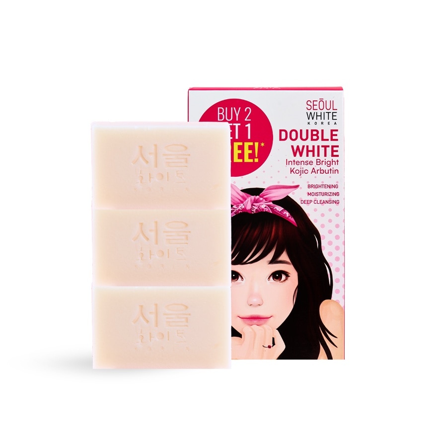 Double White Whitening Soap with White Strawberry 120g BUY 2 GET 1 FREE