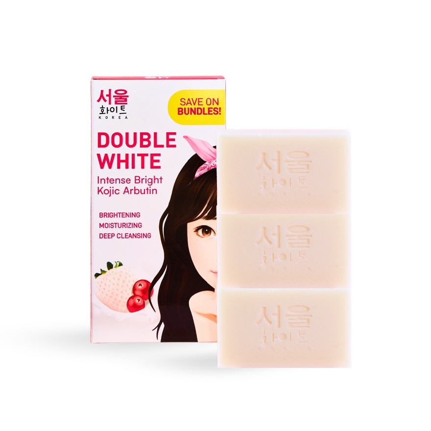 Korea Double White Whitening Soap Triple Pack