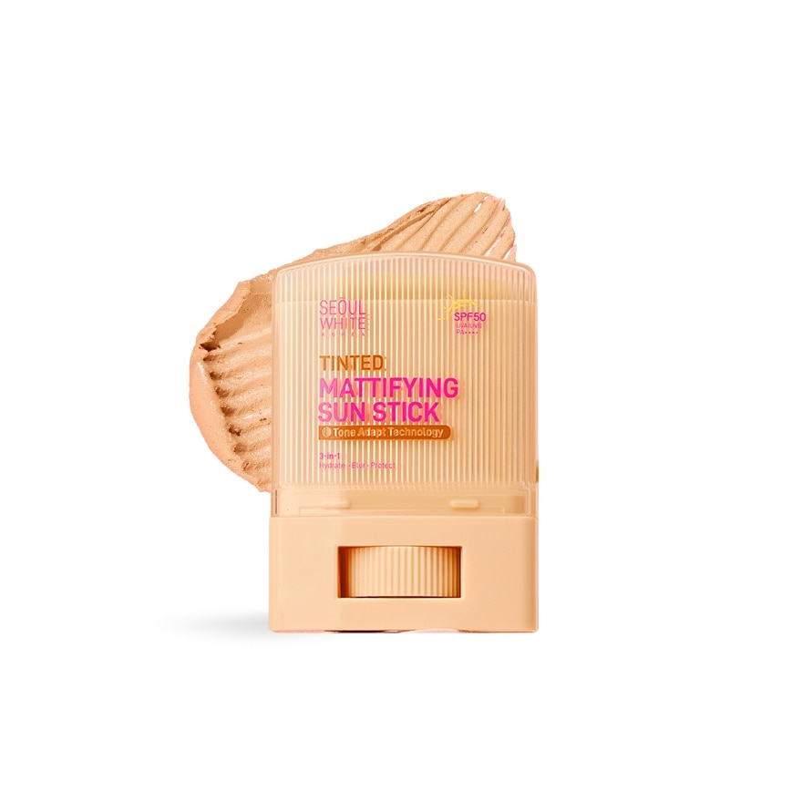 SEOUL WHITE Korea Tinted Mattifying Sun Stick SPF50 UVA/UVB PA++++