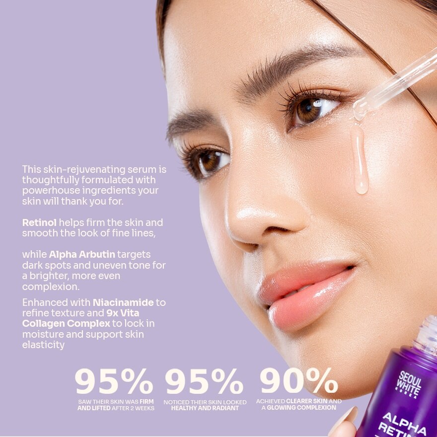 SEOUL WHITE Alpha Retinol Brightening & Skin Firming Serum 30ml