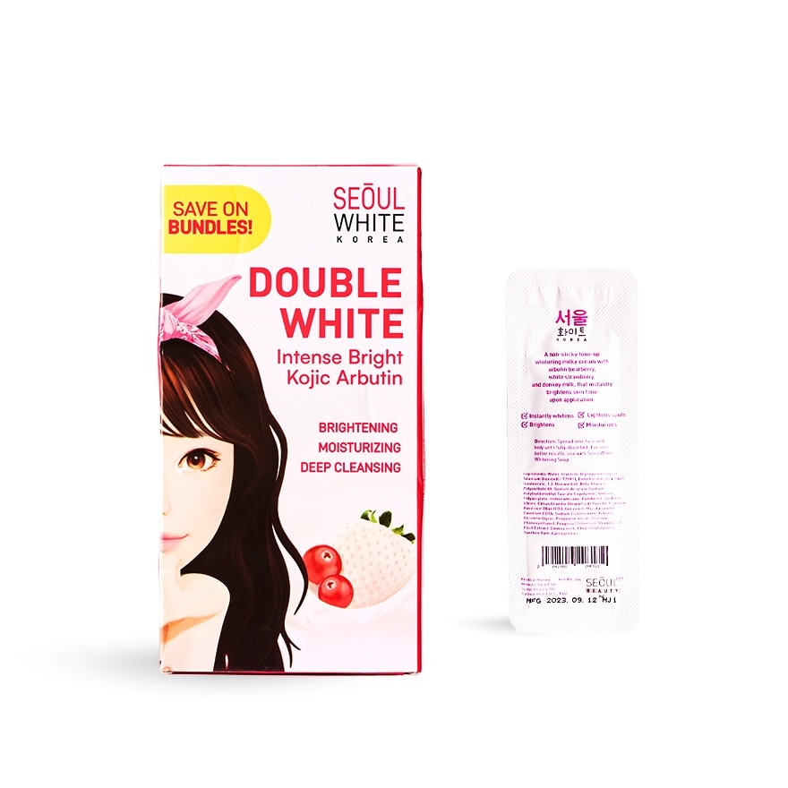 Korea 3x90g Double White Soap FREE 3g Tone Up Cream Sachet