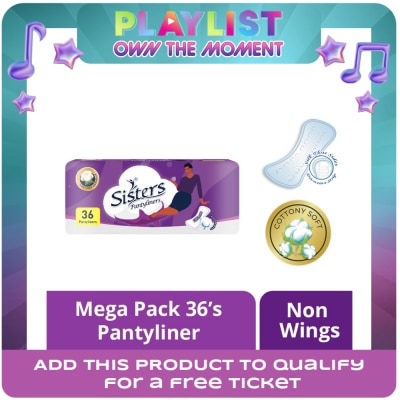 SISTERS - SISTERS Panty Liner Mega Pack 36s