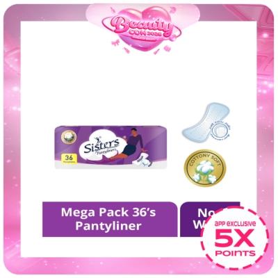SISTERS - SISTERS Panty Liner Mega Pack 36s