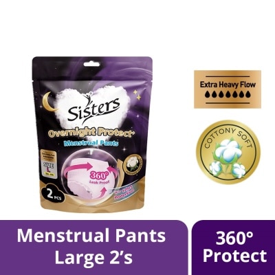 SISTERS SISTERS Overnight Protect Menstrual Pants L