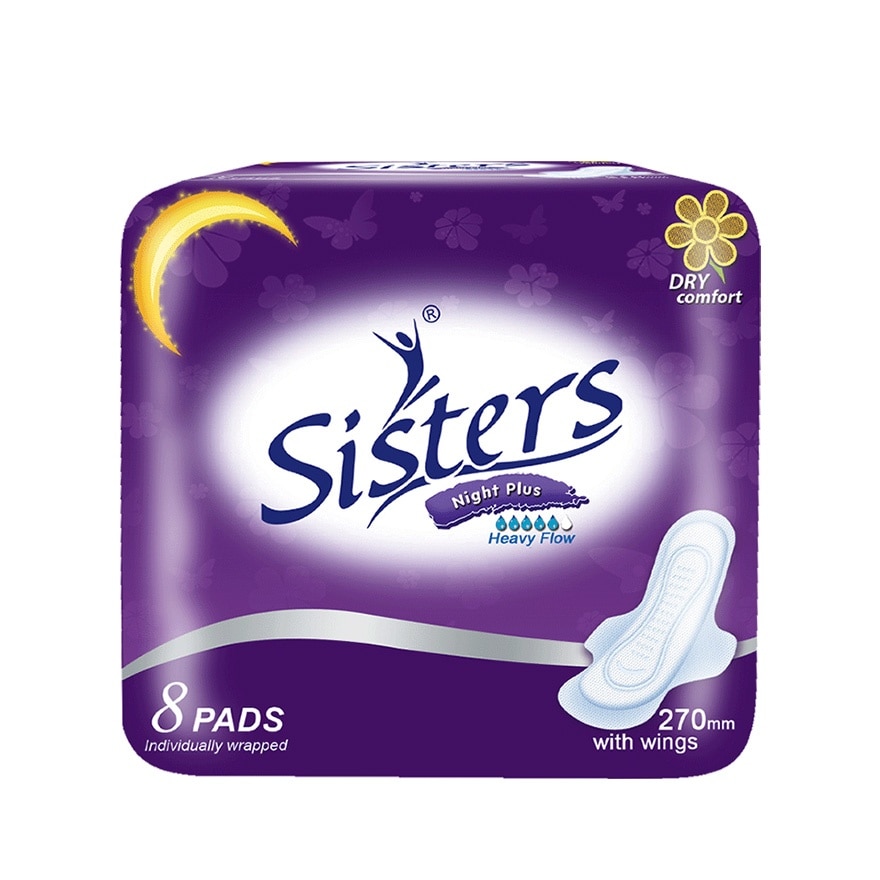 Night Plus Heavy Flow With Wings 270mm 8 Pads