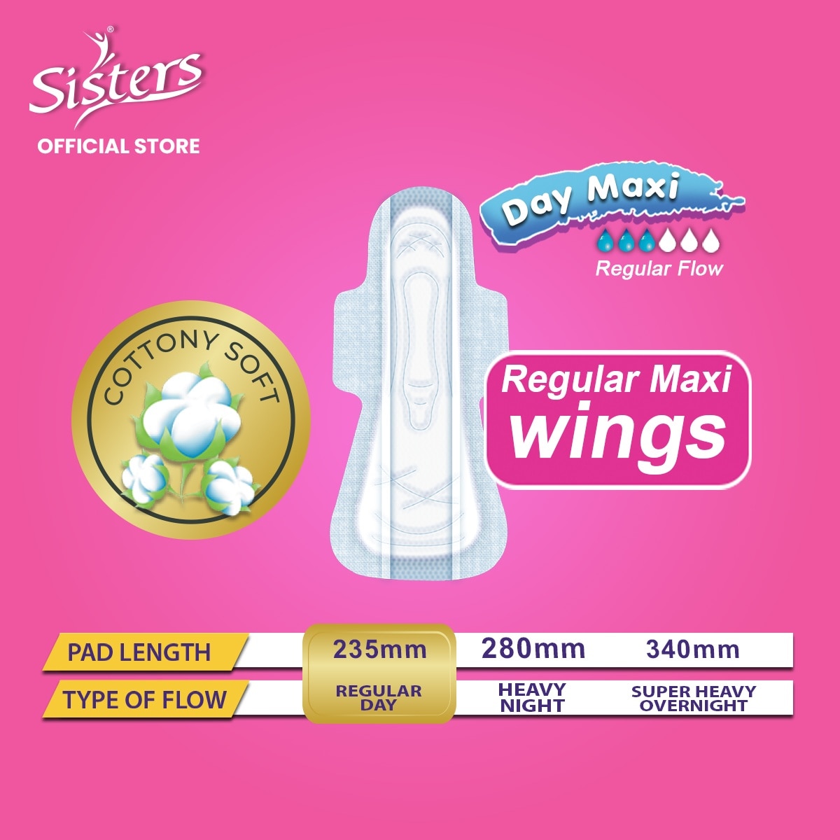 Slim Day Maxi 240mm with Wings 12 Pads