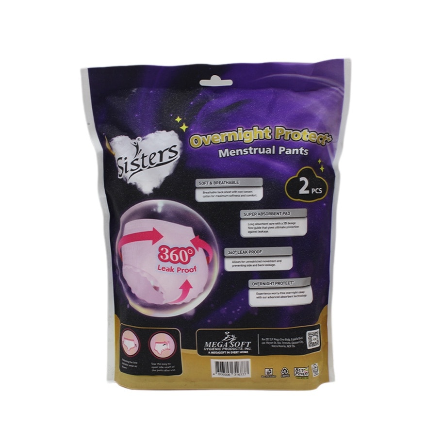 SISTERS Overnight Protect Menstrual Pants L