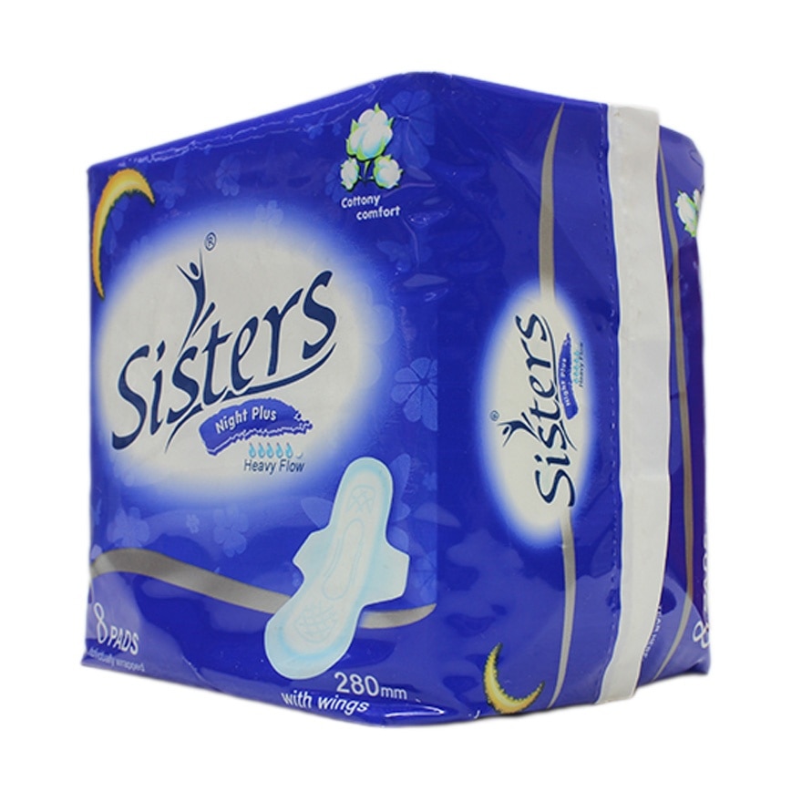 Night Plus Heavy Flow Cottony Comfort 8 pads