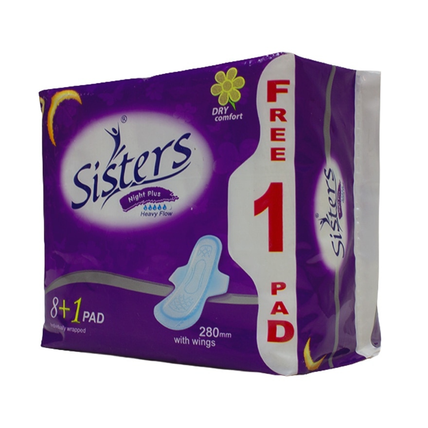 Night Plus Heavy Flow With Wings 270mm 8 Pads