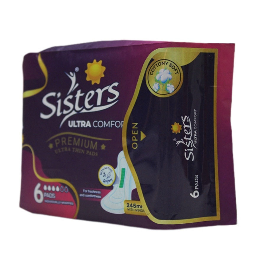 Ultra Comfort 245mm with Wings 6 Thin Pads